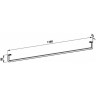 Полотенцедержатель LAUFEN PALOMBA 1160 мм, для 1480.6 3.8180.2.004.000.1